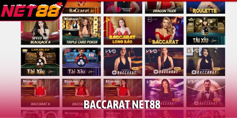 Baccarat NET88 - Trò chơi sòng bài ăn khách số 1 hiện nay Baccarat NET88