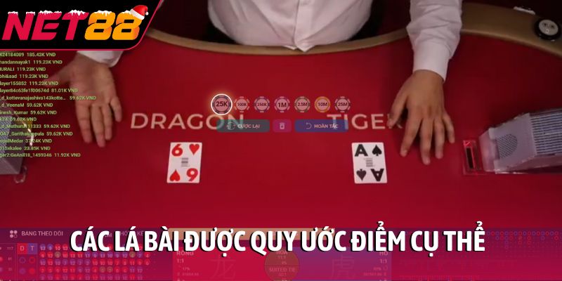 Các lá bài được quy ước điểm cụ thể