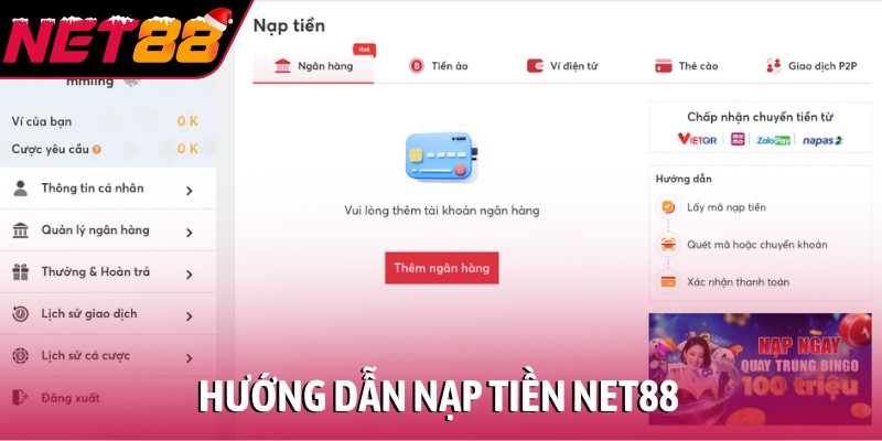 Net88 - Nhà Cái Uy Tín Net 88 - Link Đăng Ký Chính Thức 2026 Hướng dẫn nạp tiền NET88