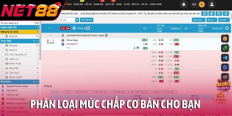 Phân loại mức chấp cơ bản cho bạn