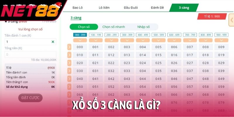Xổ số 3 càng là gì?